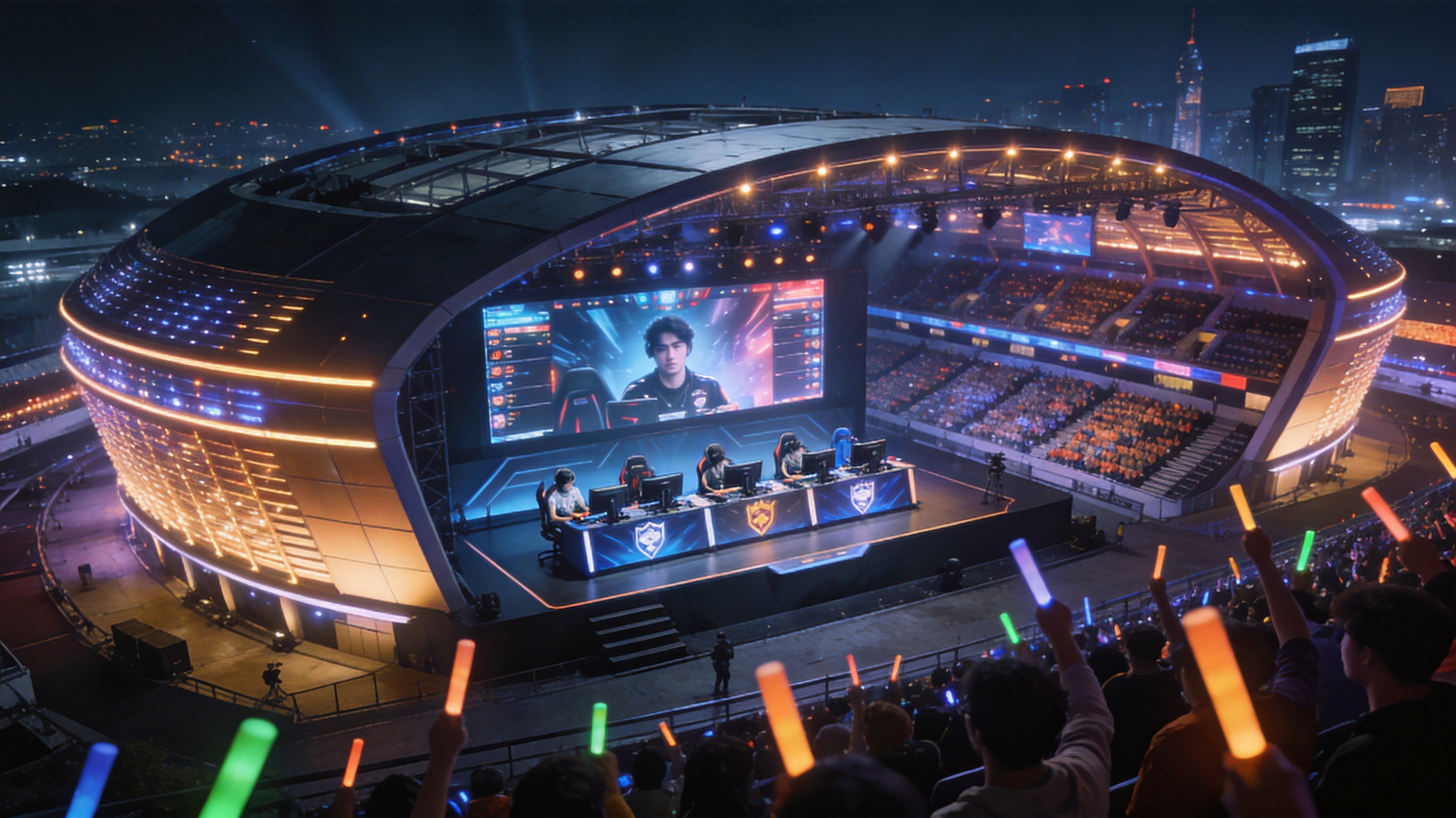 雷火电竞体育场全景 赛事直播现场